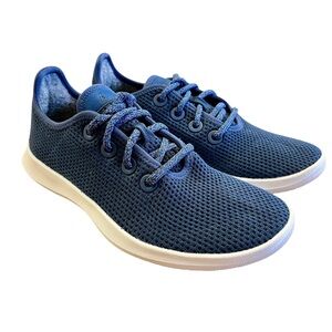 ALLBIRDS‎ Navy Blue Tree Runners Sneakers Sz 7 Shoes Casual Comfort Knit Travel